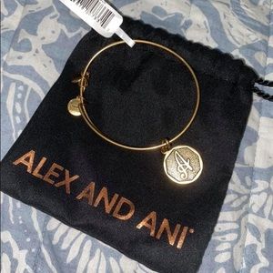 Alex and Ani Initial 'A' bracelet